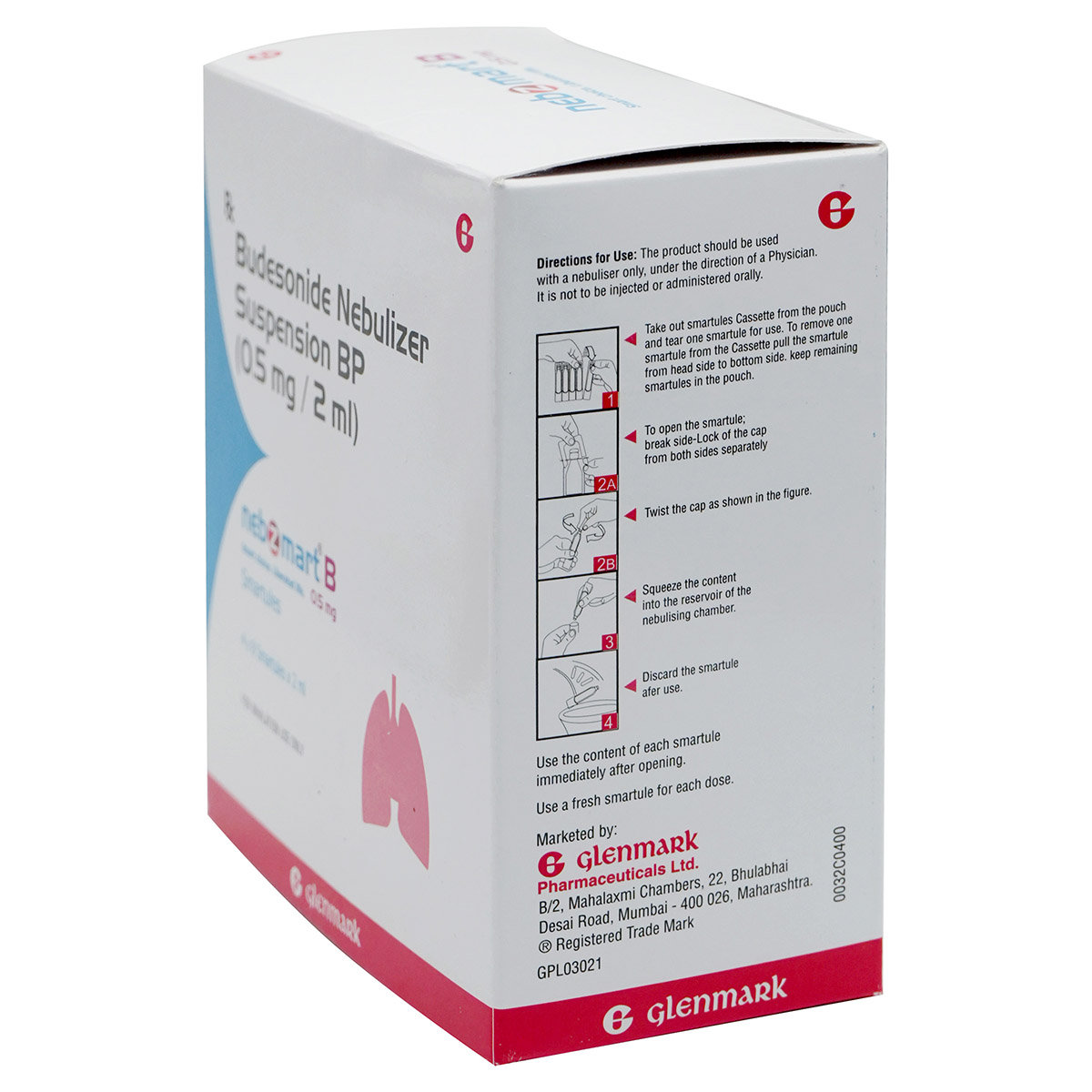 Nebzmart B 0.5 mg Respules 8 x 2 ml, Pack of 1 Respules Nebzmart B 0.5 mg Respules 8 x 2 ml, Pack of 1 Respules