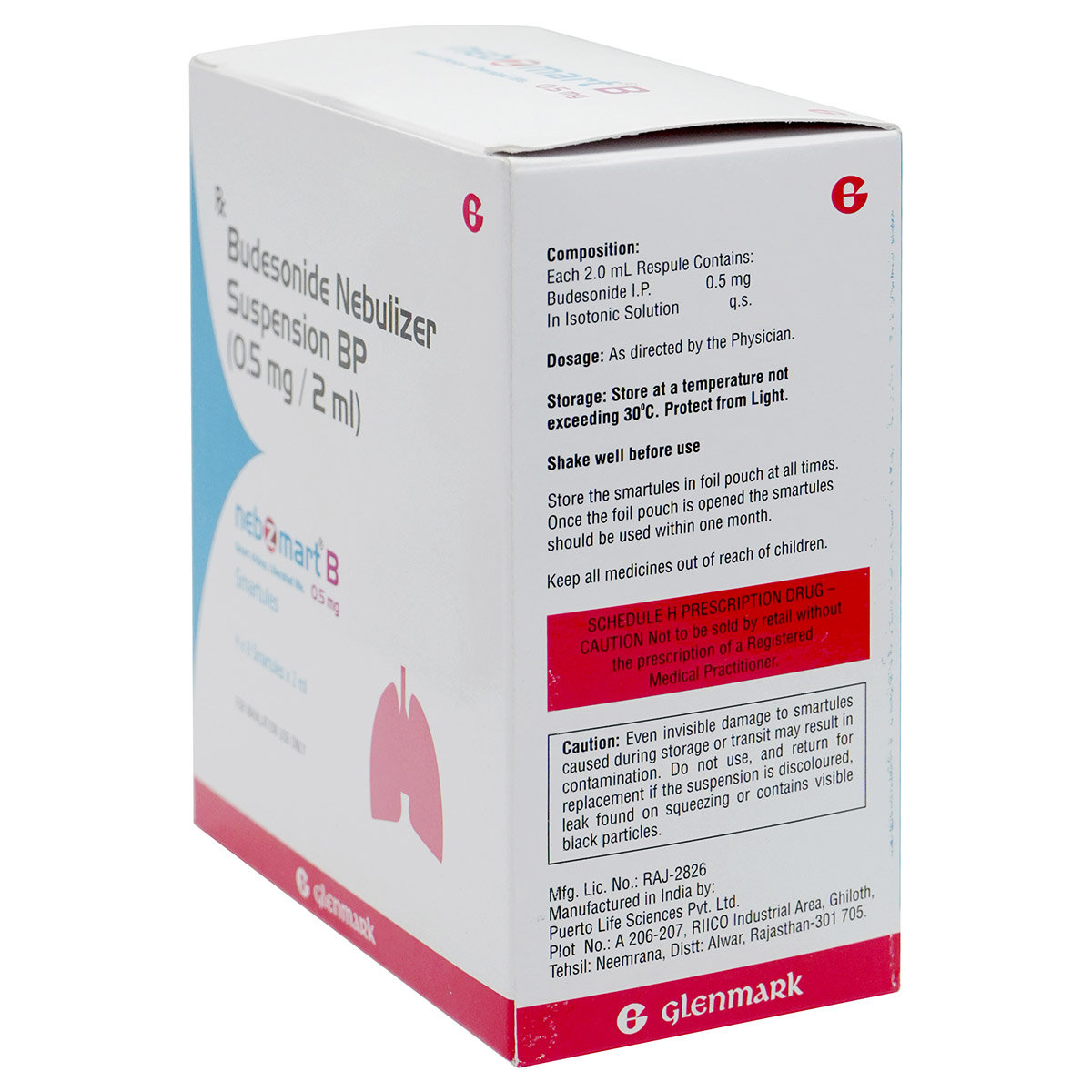 Nebzmart B 0.5 mg Respules 8 x 2 ml, Pack of 1 Respules Nebzmart B 0.5 mg Respules 8 x 2 ml, Pack of 1 Respules