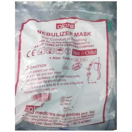 Alpha Nebulizer Mask Child, 1 Count