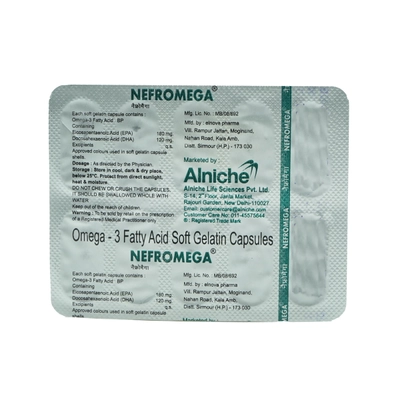 Nefromega Capsule 10's, Pack of 10 CapsuleS