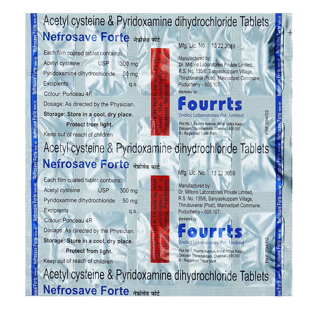 Buy Nefrosave Forte Tablet 15's Online