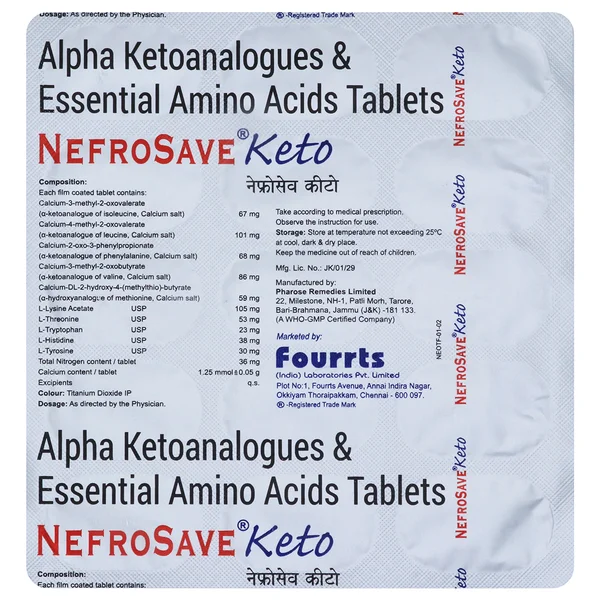 Nefrosave Keto Tablet 15's
