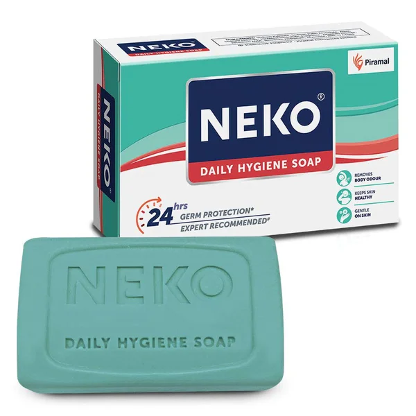 Neko Daily Hygiene Soap 100 gm | 24Hrs Germ Protection | Removes Body Odour | For Healthy Skin, Pack of 1