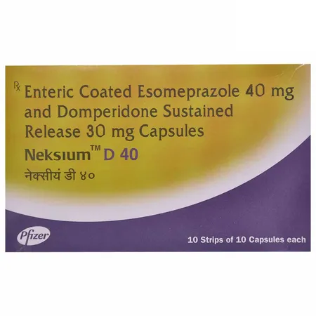 Neksium D 40 mg Capsule 10's