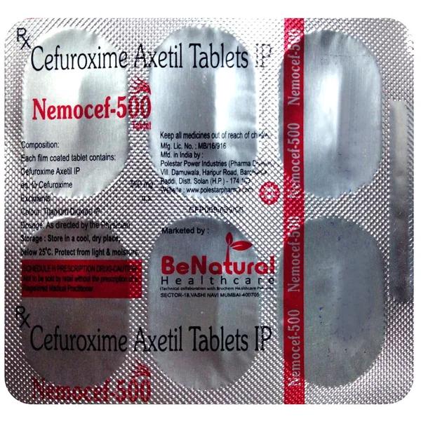 Nemocef-500 Tablet 6's