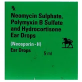 Neosporin H Ear Drops 5ml, Pack of 1 Eye Drops