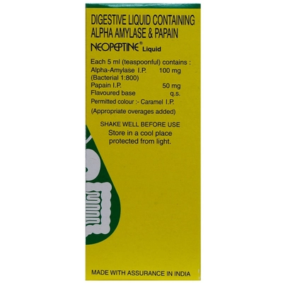 Neopeptine Liquid 100 ml, Pack of 1 ORAL LIQUID