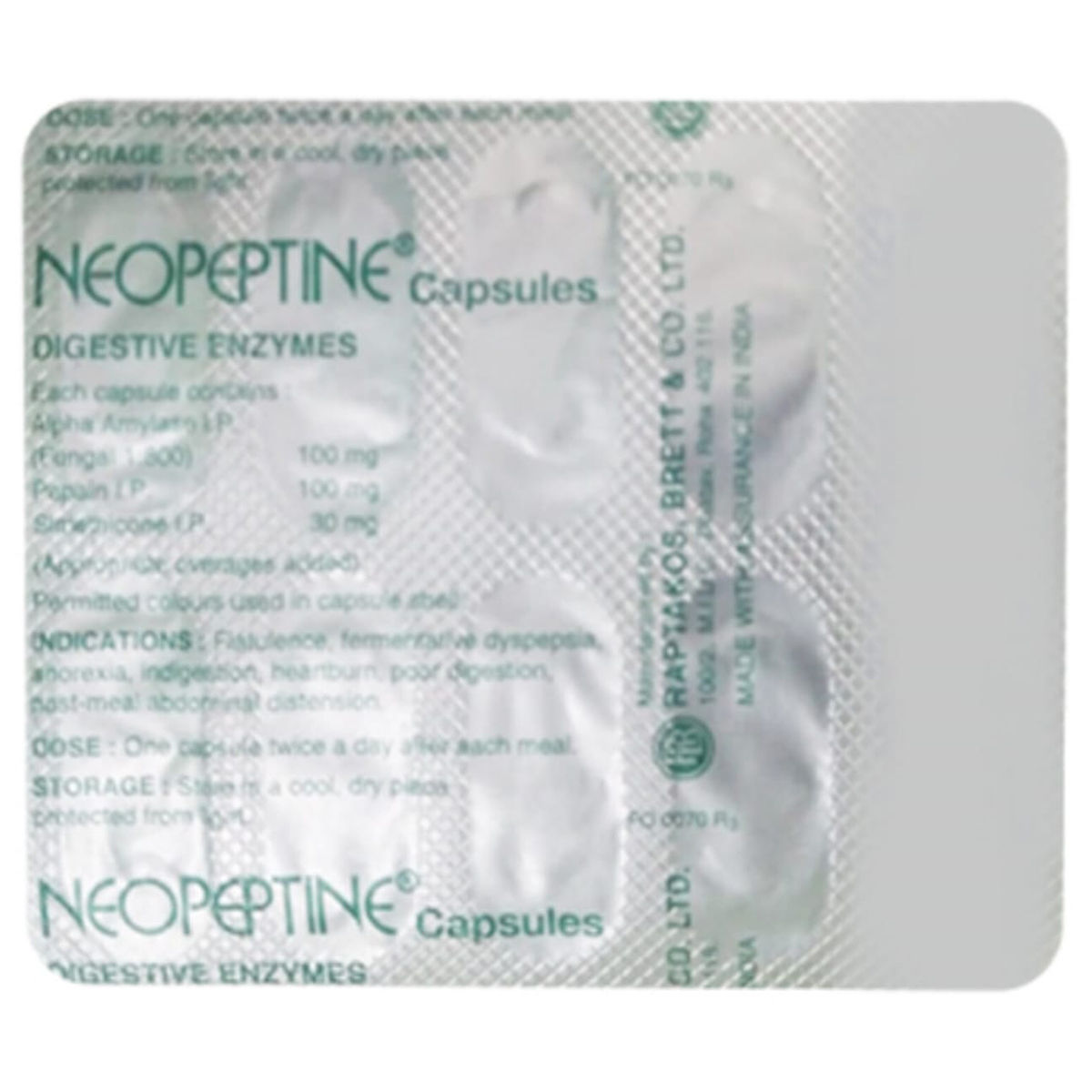 Buy Neopeptine Capsule 10's Online