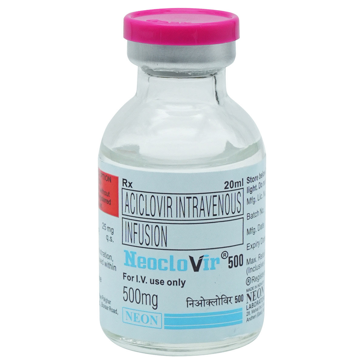 Neoclovir 500 mg Injection 1's, Pack of 1 Injection Neoclovir 500 mg Injection 1's, Pack of 1 Injection