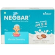 Neobar Moisturizing Bathing Bar 75gm | Milk Protein, Shea Butter, Almond Oil, Olive Oil | Gentle Cleansing | Skin Friendly pH5.5| For Baby's Delicate Skin