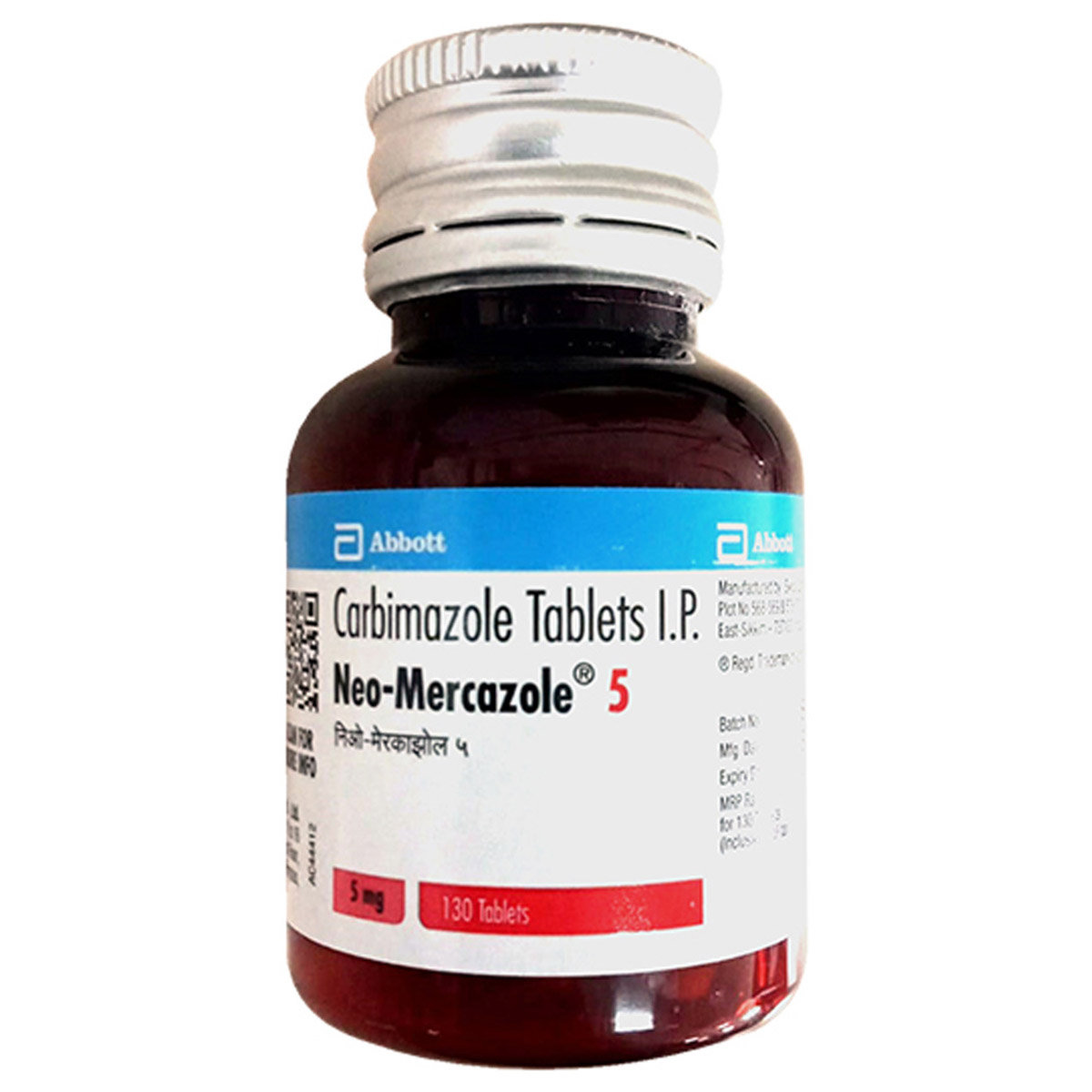 Neo-Mercazole 5 Tablet 130's, Pack of 1 Tablet Neo-Mercazole 5 Tablet 130's, Pack of 1 Tablet