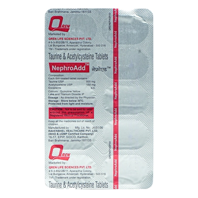 Nephroadd Tablet 10's, Pack of 10 TabletS