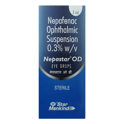 Nepastar OD 0.3% Eye Drop 3 ml, Pack of 1 EYE DROPS