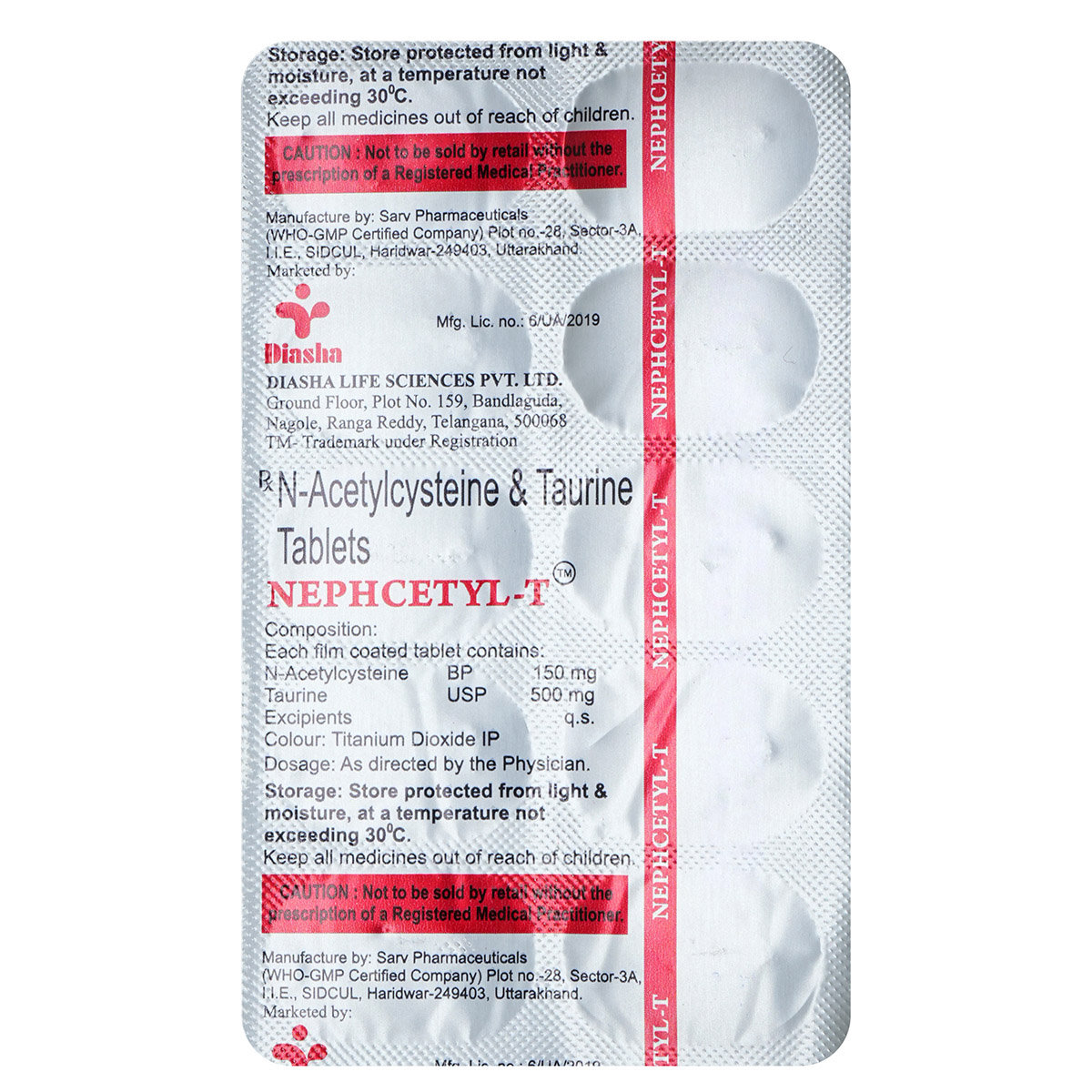 Nephcetyl-T Tablet 10's, Pack of 10 Nephcetyl-T Tablet 10's, Pack of 10