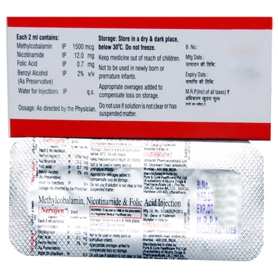 Nervijen Plus Injection 2 ml, Pack of 1 INJECTION