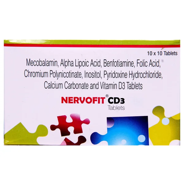 Nervofit CD3 Tablet 10's, Pack of 10