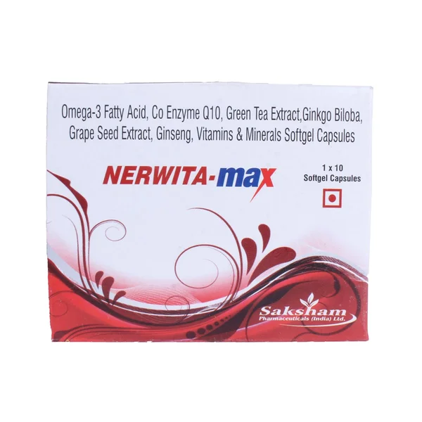 Nerwita Max Capsule 10's, Pack of 10