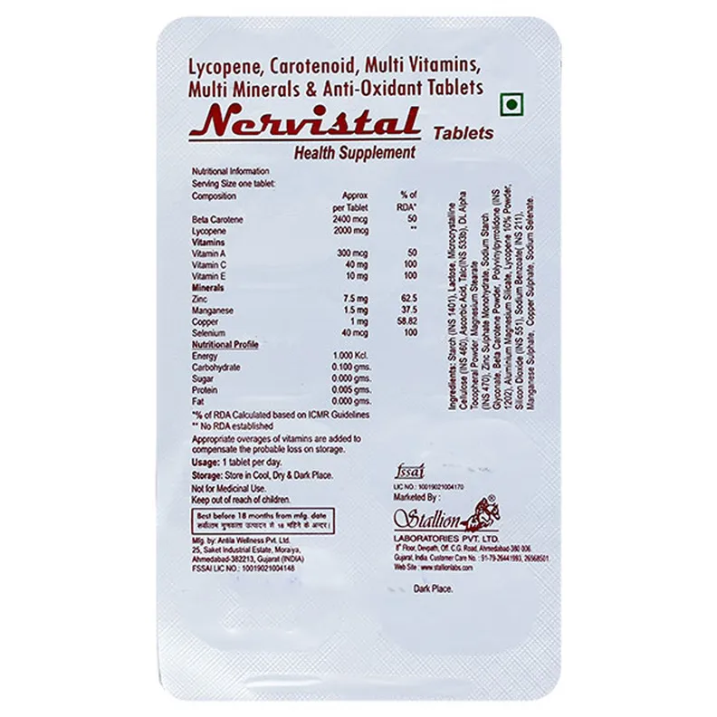 Buy Nervistal Tab online | Uses, Side Effects, Price and substitutes ...