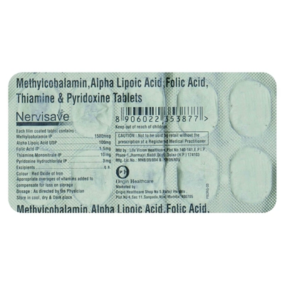 Nervisave Tablet 10's, Pack of 10 TABLETS