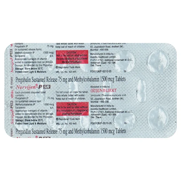Nervijen-P Sr Tablet 10's