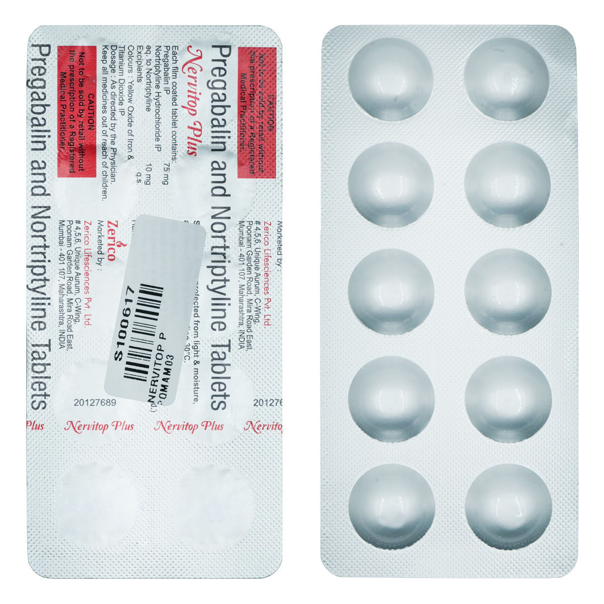 Buy Nervitop Plus Tablet 10's Online