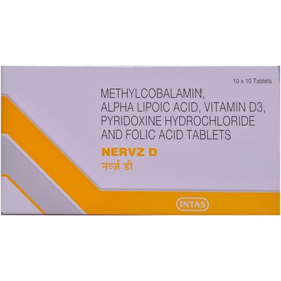 Nervz D Tablet 10's, Pack of 10 TABLETS