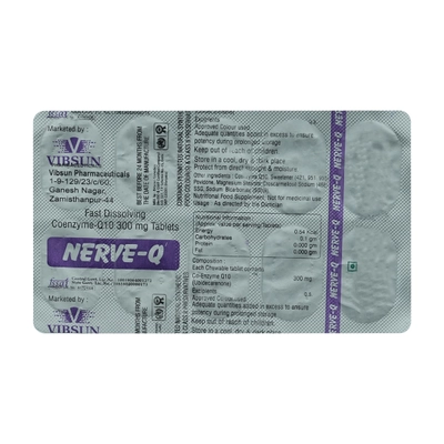 Nerve-Q Tablet 10's, Pack of 10 TABLETS