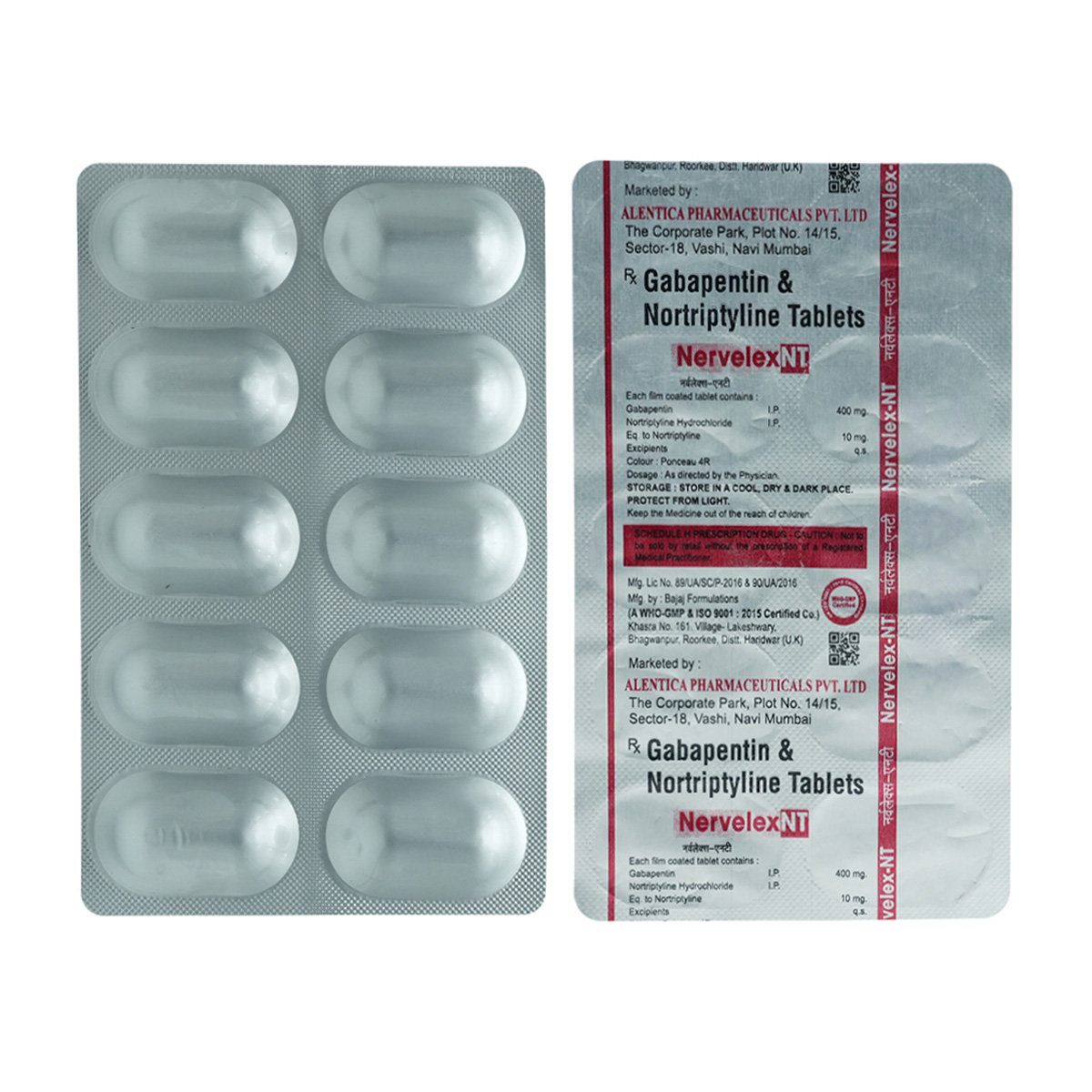 Nervelex NT Tablet 10's, Pack of 10 TABLETS Nervelex NT Tablet 10's, Pack of 10 TABLETS