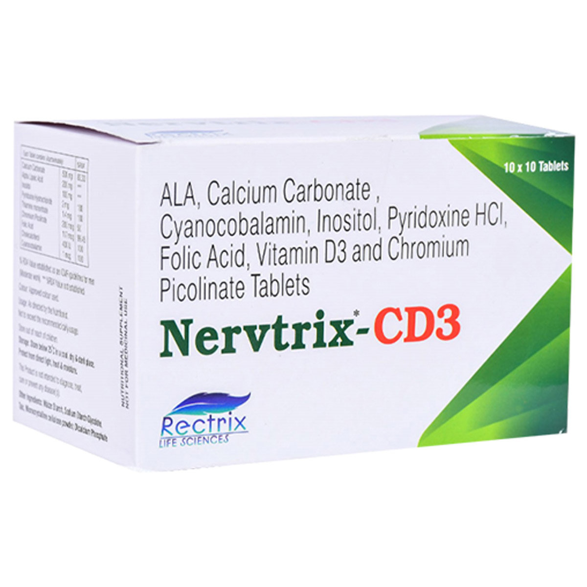 Buy Nervtrix-CD3 Tablet | 19 Minutes Delivery | Apollo Pharmacy
