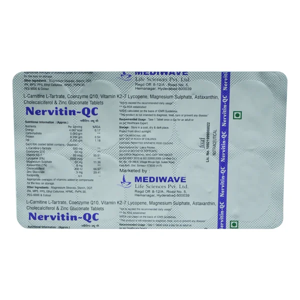 Nervitin-QC Tablet 10's