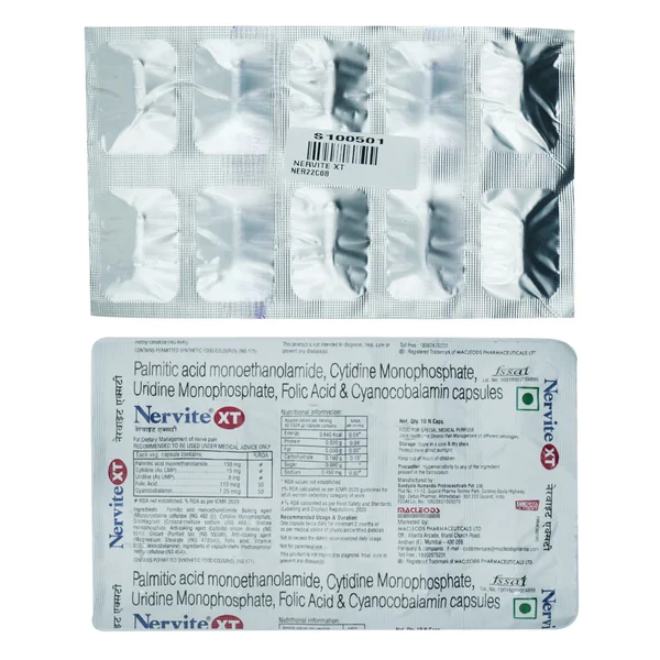 Nervite XT Veg Capsule 10's