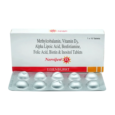 Nervijen D3 Tablet 10's, Pack of 10 TabletS