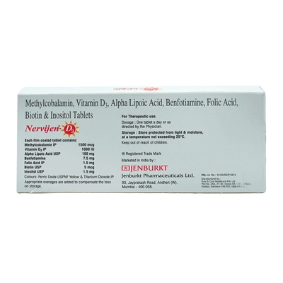 Nervijen D3 Tablet 10's, Pack of 10 TabletS