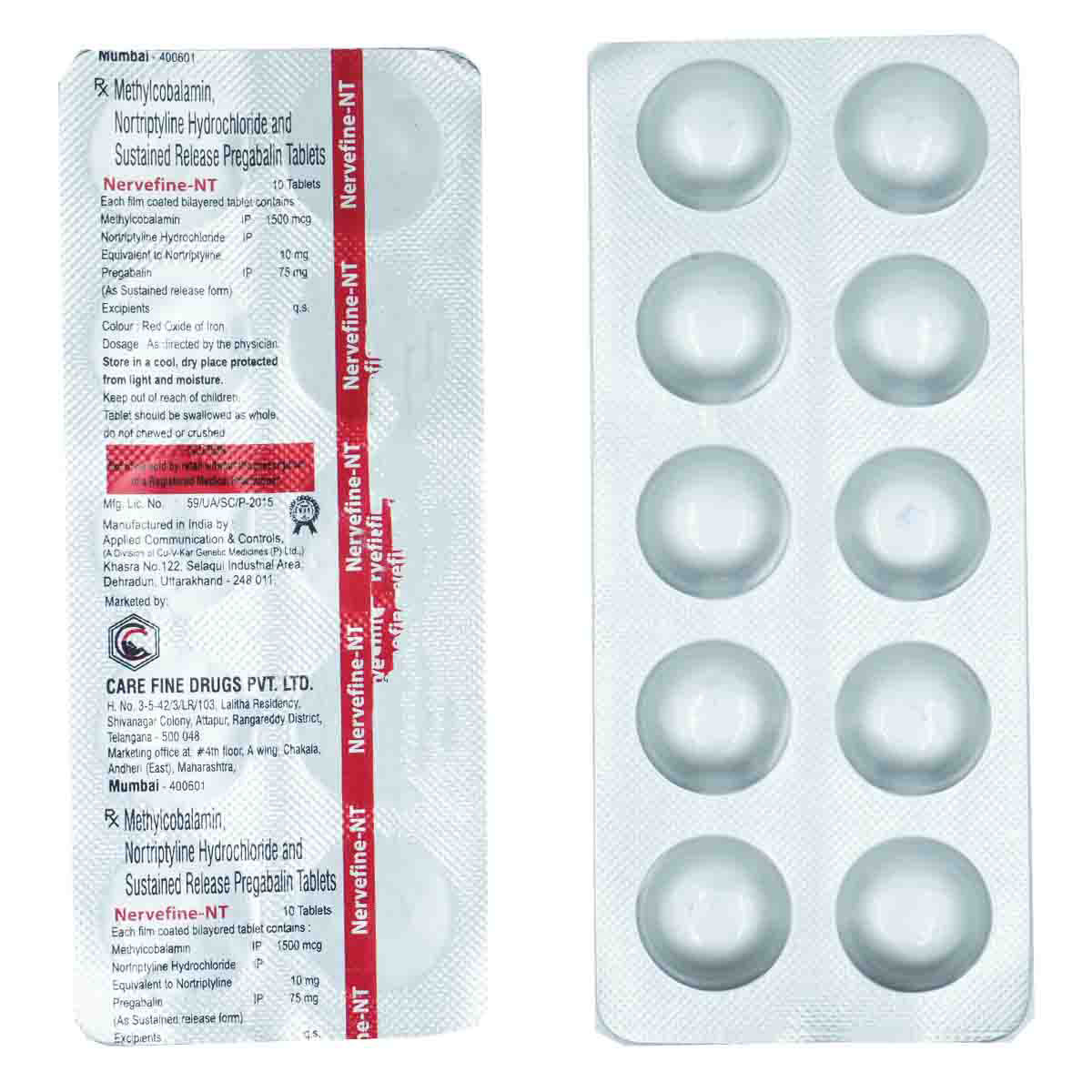 Nervefine-NT Tablet | Uses, Side Effects, Price | Apollo Pharmacy