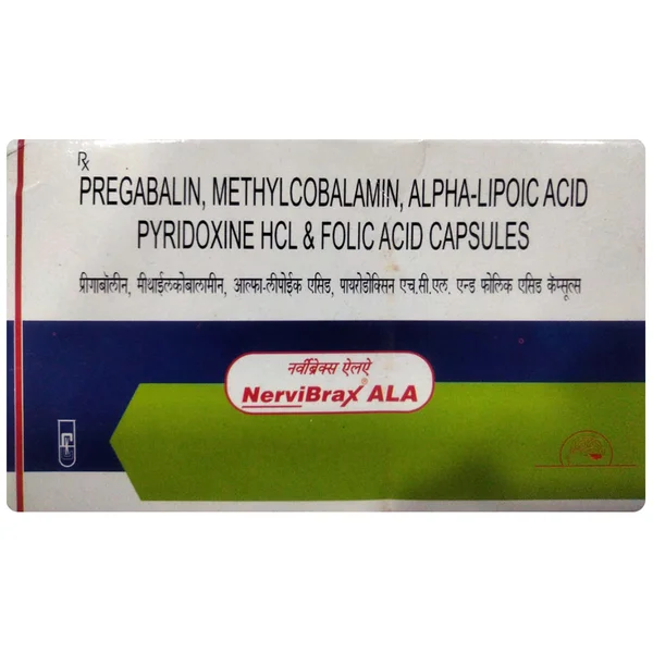 Nervibrax ALA Capsule 10's, Pack of 10
