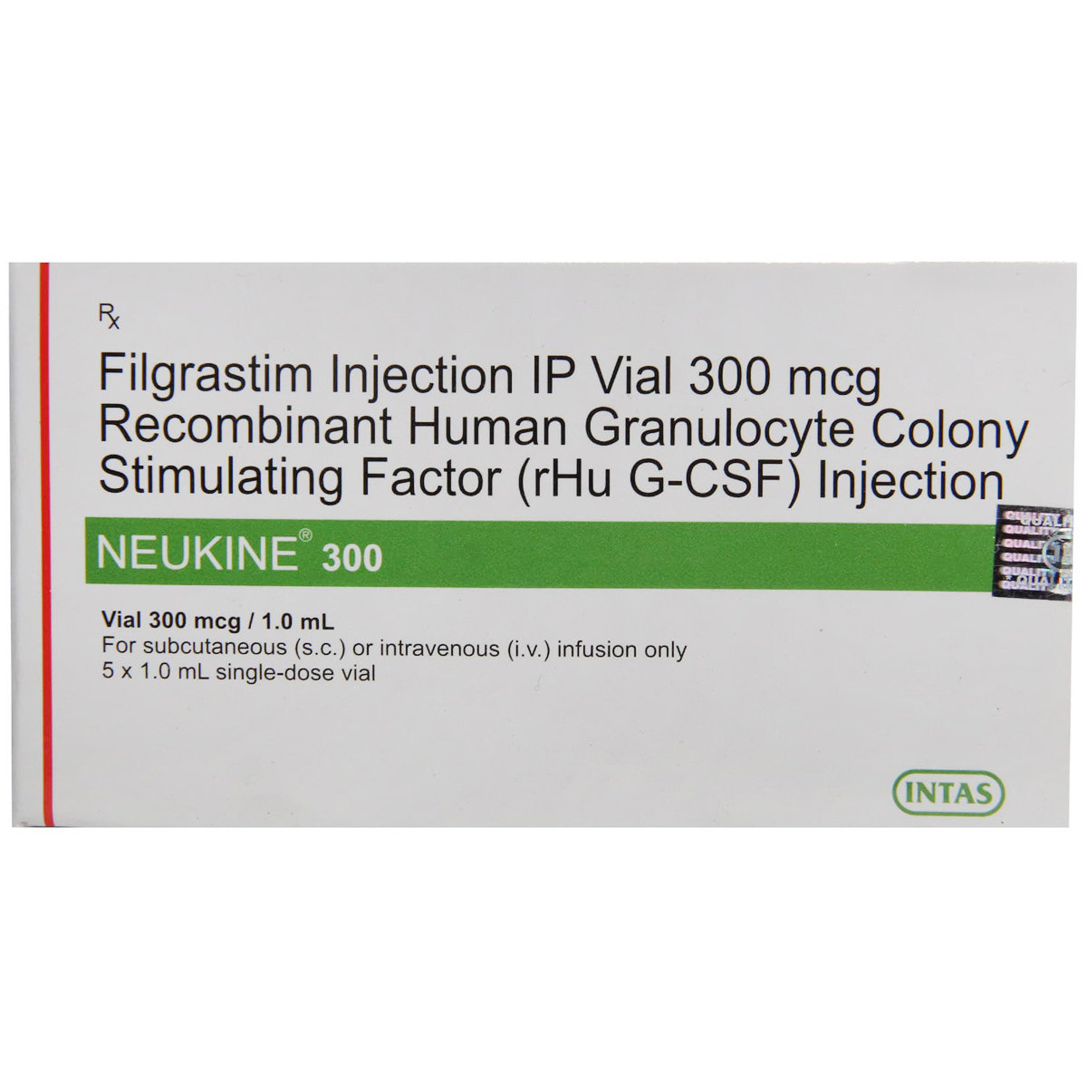 Neukine 300 Injection 1 ml, Pack of 1 INJECTION Neukine 300 Injection 1 ml, Pack of 1 INJECTION