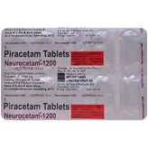 Neurocetam-1200 Tablet 10's, Pack of 10 TabletS