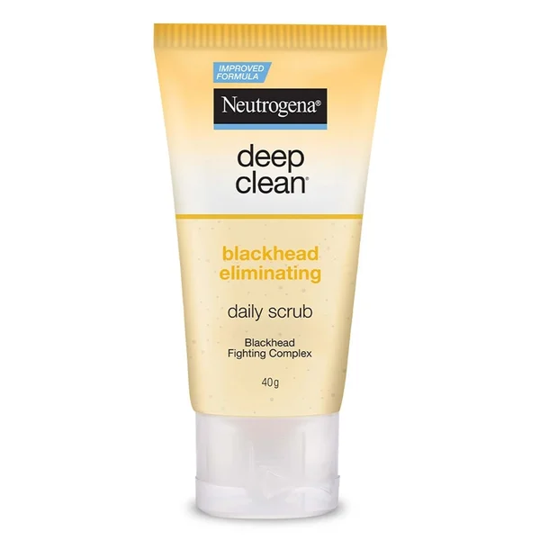 Neutrogena Deep Clean Blackhead Eliminating Daily Scrub 40 gm | Removes Blackheads | For Clear &amp; Healthy Skin, Pack of 1