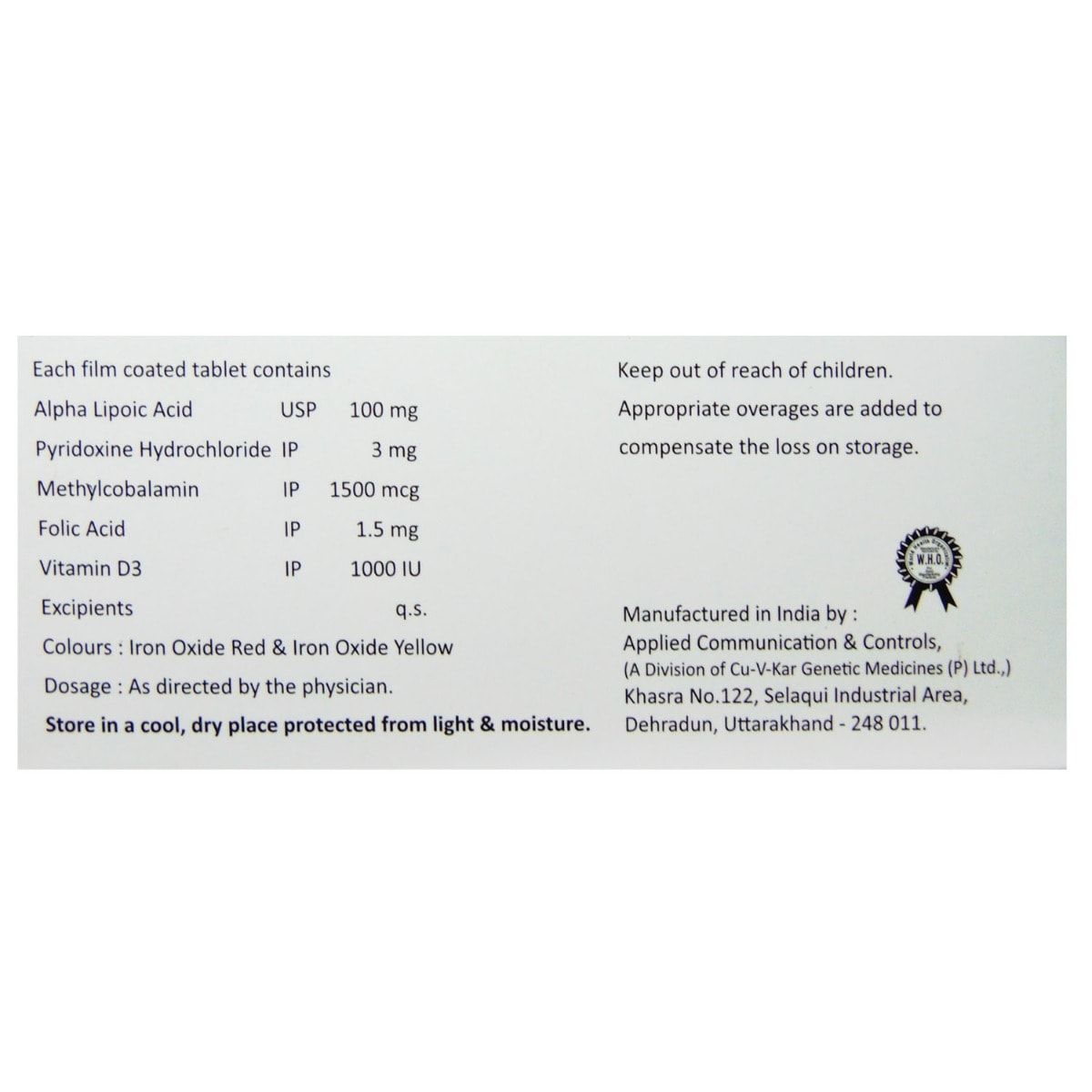 Neuromed-D Tablet 10's Price, Uses, Side Effects, Composition - Apollo ...