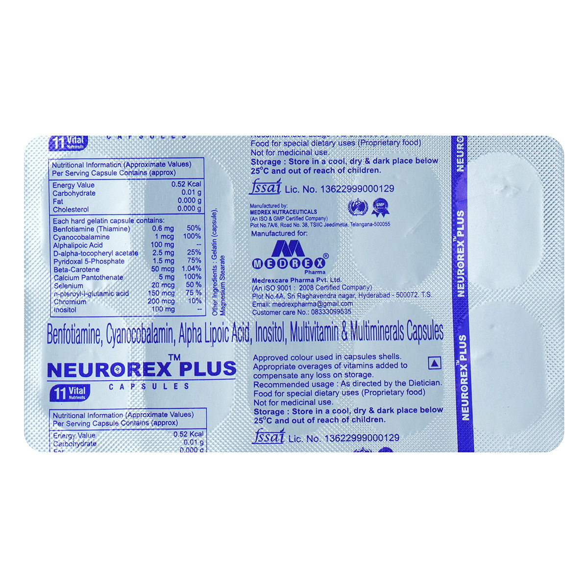 Neurorex Plus Tablet 10's, Pack of 10 Neurorex Plus Tablet 10's, Pack of 10