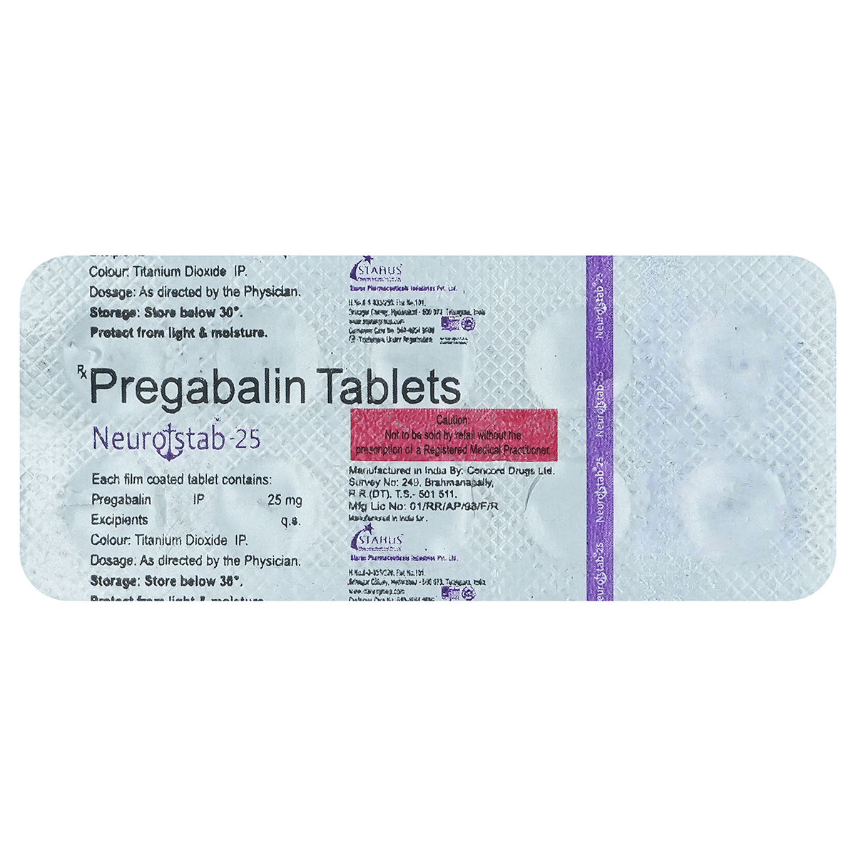 Neurostab-25 Tablet 10's, Pack of 10 TabletS Neurostab-25 Tablet 10's, Pack of 10 TabletS