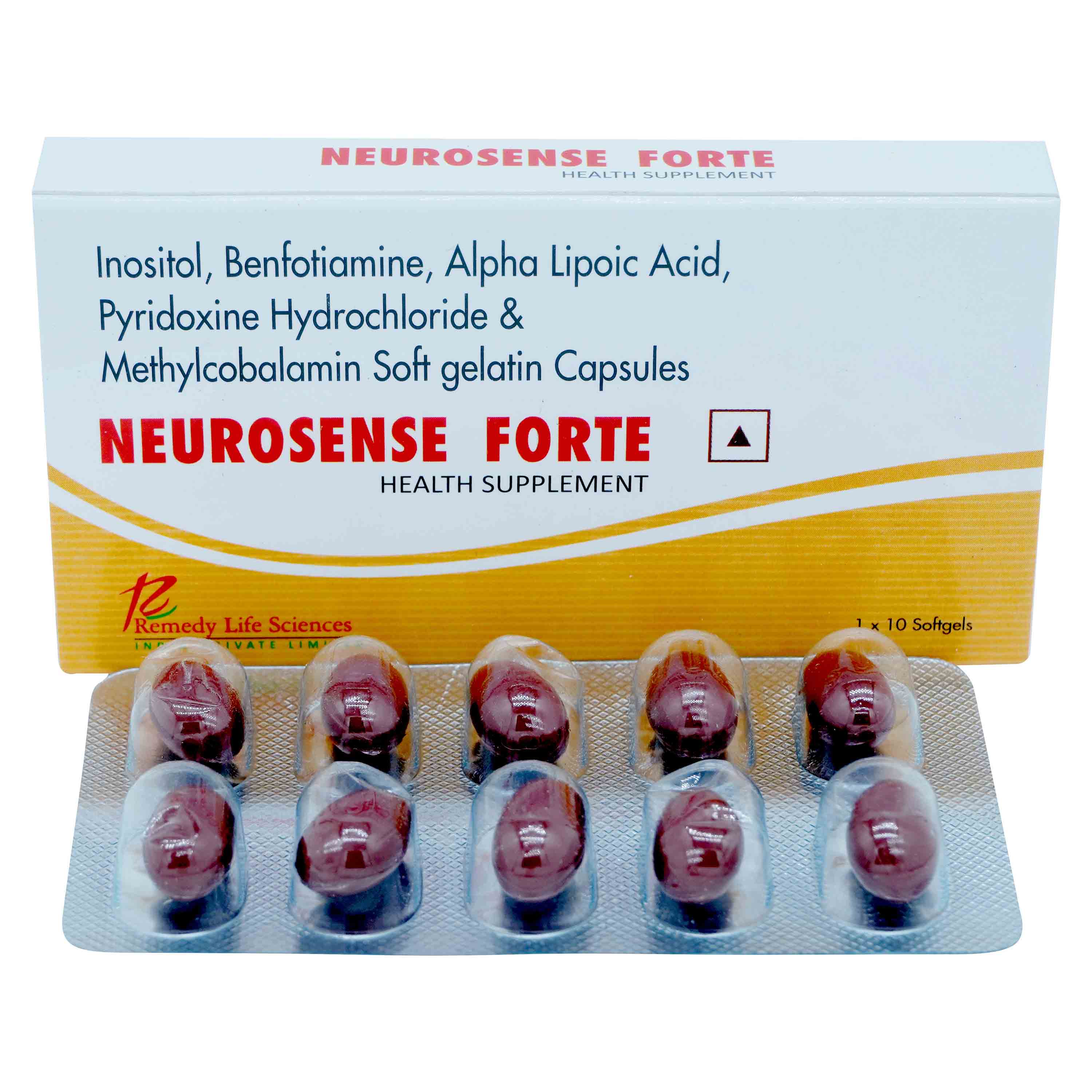Neurosense Forte Softgel Capsule 10's, Pack of 10 CapsuleS Neurosense Forte Softgel Capsule 10's, Pack of 10 CapsuleS