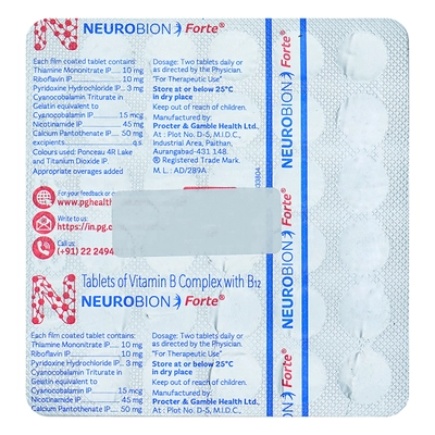 Neurobion Forte Tablet 30's, Pack of 30 TabletS