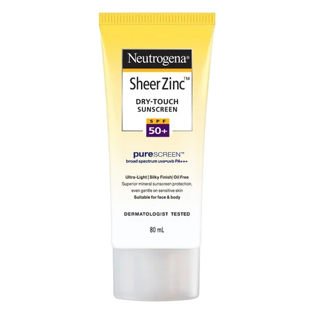 Neutrogena Sheer Zinc Dry-Touch Sunscreen SPF 50+, 80 ml