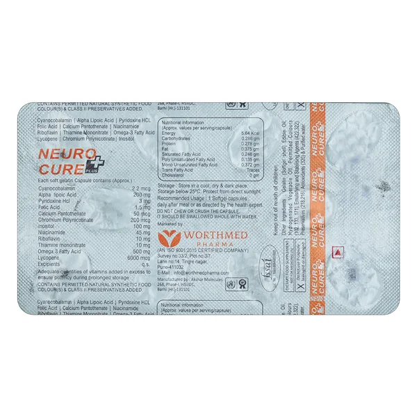 Neuro Cure Plus Softgel Capsule 10's