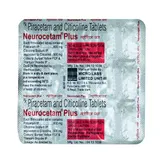 Neurocetam Plus Tablet 15's, Pack of 15 TABLETS