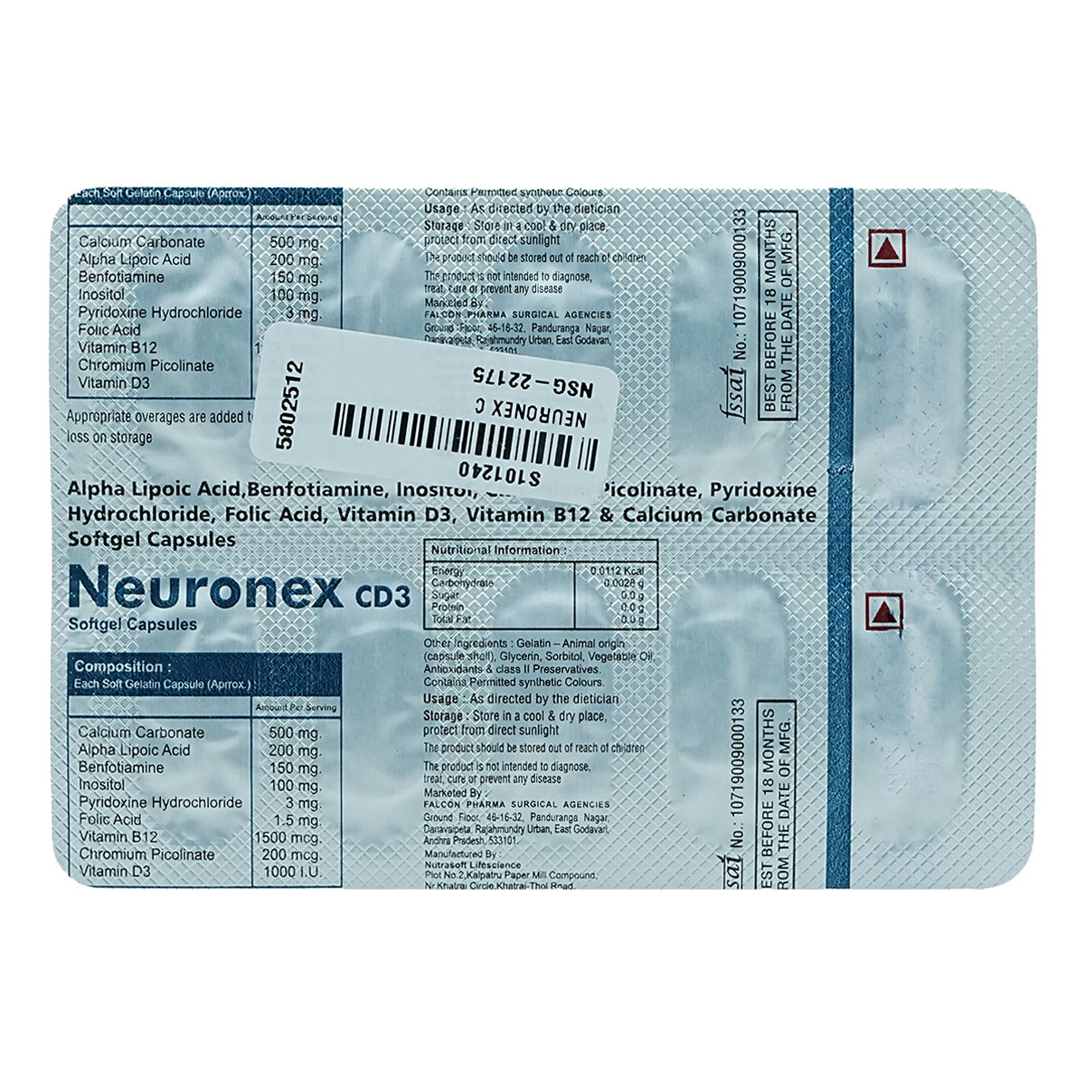 Neuronex CD3 Softgel Capsule 10's, Pack of 10 Neuronex CD3 Softgel Capsule 10's, Pack of 10
