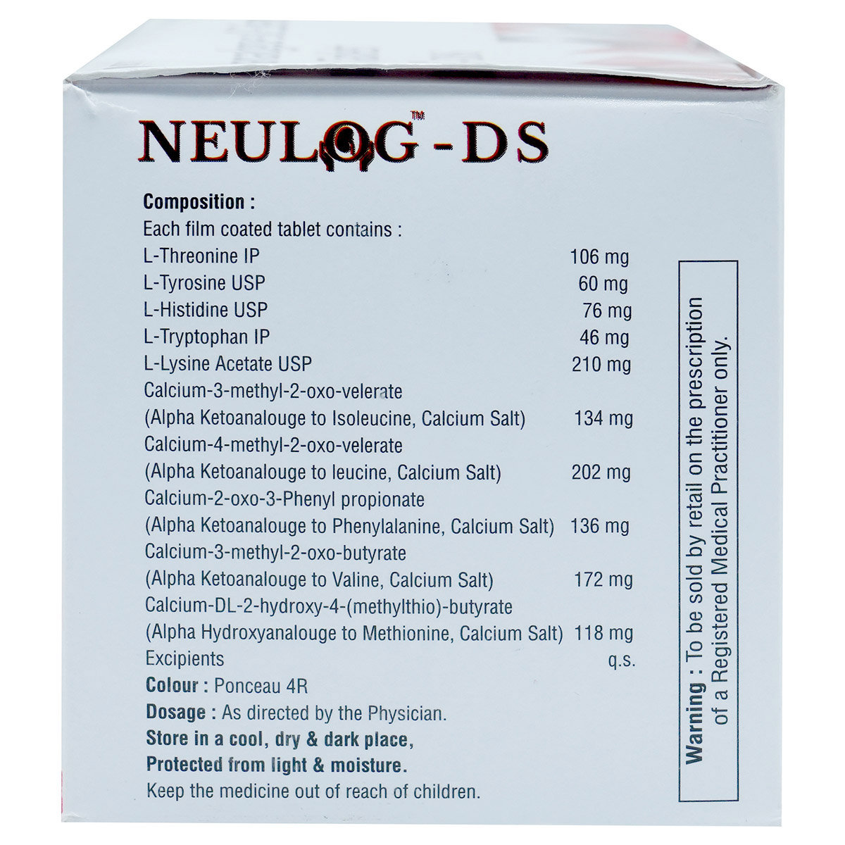 Neulog-DS Tablet 10's, Pack of 10 TABLETS Neulog-DS Tablet 10's, Pack of 10 TABLETS
