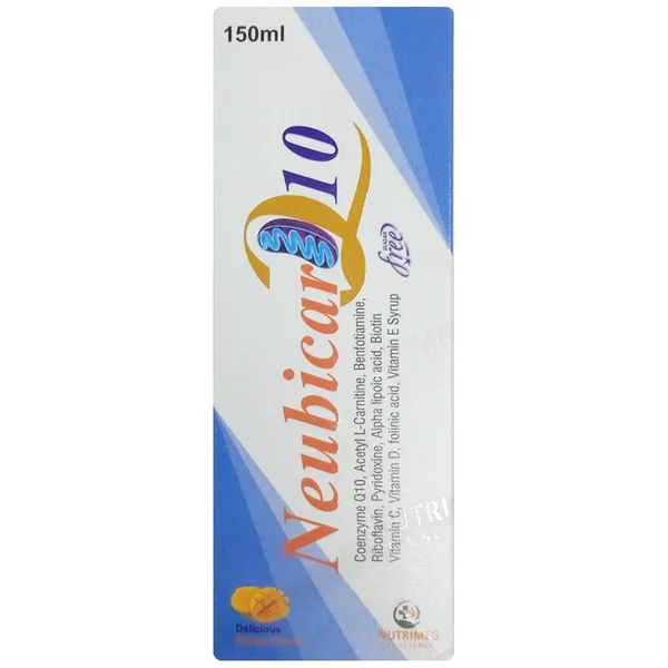 Neubicar Q10 Sugar Free Delicious Mango Flavour Syrup 150 ml