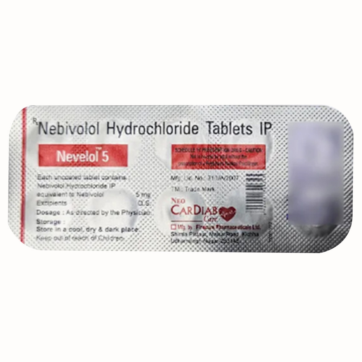 Nevelol-5 Tablet 10's Nevelol-5 Tablet 10's